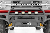 Nudge Bar | 20 Inch BLK DRL Single Row LED | OE Modular Steel | Ford Bronco (21-26)