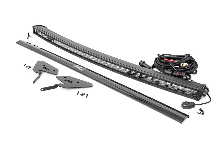 LED Light Kit | 30 Inch Curved | Front Bracket | Black Series | Polaris RZR Turbo S4 