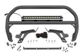Nudge Bar | w/ Tow Hooks | 20 Inch BLK DRL Single Row LED | Ford Bronco Sport (21-24)