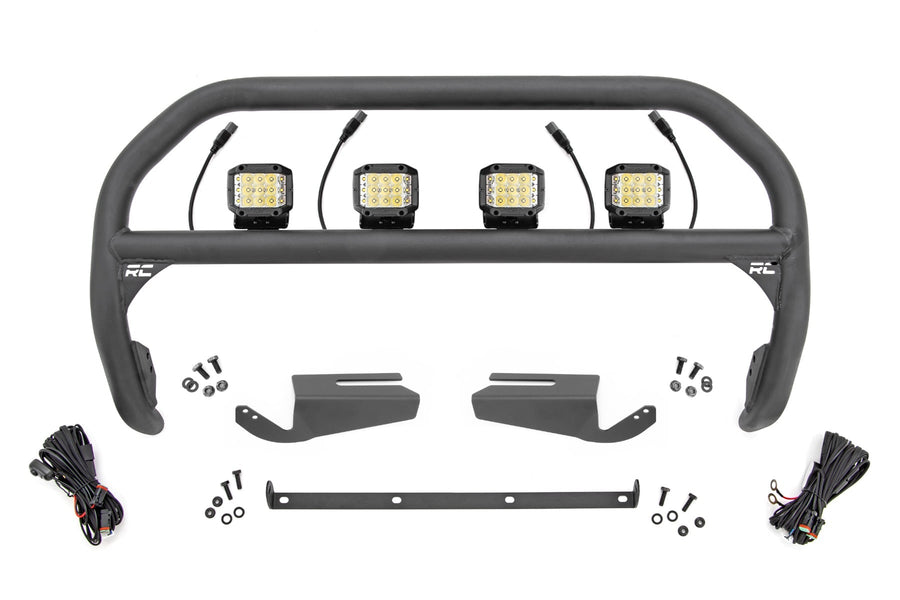 Nudge Bar | 3 Inch Wide Angle Led (x4) | Oe Modular Steel | Ford Bronco (21-26)