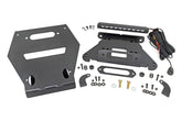 LED Light | Winch Mount | Front | 10" Black Slimline | Polaris RZR Pro R 