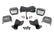 LED Light Kit | Rear Mount | 3" Chrome Pair | Wide Angle | Segway 570 F