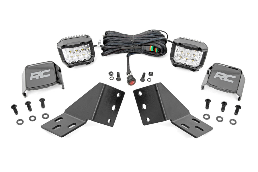LED Light Kit | Rear Mount | 3" Chrome Pair | Wide Angle | CFMOTO UFORCE U10 Pro 