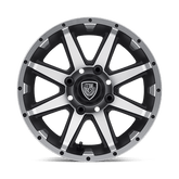 REBEL UTV 12X6 MACH MATTE BLACK -23MM