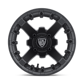 BATTLE UTV 12X7 FLAT BLACK -47MM