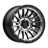 KM542 17X9 5X5.0 S-BLK MACH -12MM