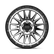 KM542 17X9 5X5.0 S-BLK MACH -12MM