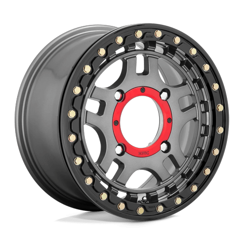 RECON UTV BL 15X7 4X137 G-MTL BLK-RG +38