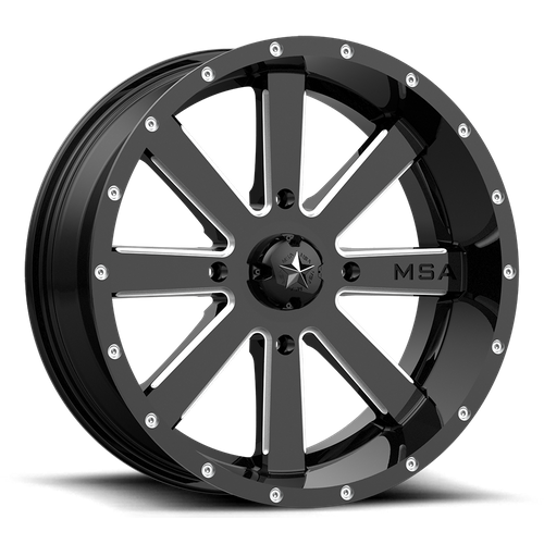 FLASH UTV 24X7 4X137 G-BLK MILL 00MM