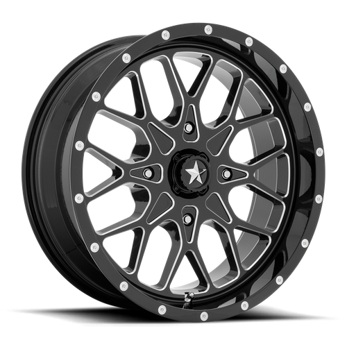 PORTAL UTV 22X7 4X156 115 G-BLK-MILL +0