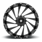 BLADE UTV 22X7 4X137 112 G-BLK-MILL +0