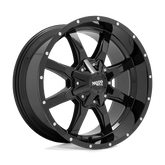 MO970 20X10 8X170 G-BLK MILL LIP -24MM