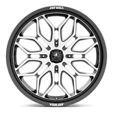 SNIPER UTV 18X7 4X110 86 G-BLK-MACH +10