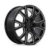 PR199M 22X9 6X5.5 78.1 G-BLK MILL 28MM