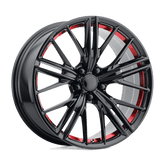 PR194RS 20X9 5X120 67 G-BLK RED-MACH 30