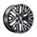 PR197GB 22X9 6X5.5 78.1 G-BLK 28MM