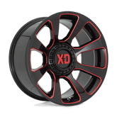 XD854 20X10 6X135/5.5 GBLK MILL RTCC -18
