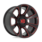 XD854 20X10 6X135/5.5 GBLK MILL RTCC -18