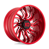 XD858 22X12 8X6.5 CANDY RED MILLED -44MM