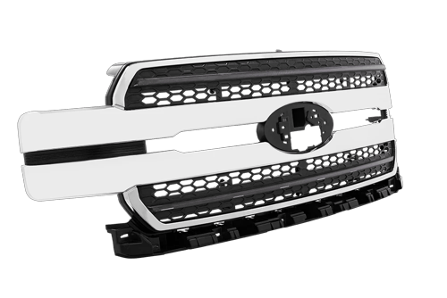 FORD F150  18-20 GRILLE CHROME WHT DRL