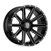 XD818 20X10 5X5.0 S-BLK MILLED -24MM