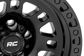 Rough Country 82 Series Wheel | One-Piece | Semi Gloss Black | 18x9 | 5x5 | -12mm