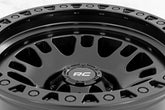 Rough Country 82 Series Wheel | One-Piece | Semi Gloss Black | 15x8 | 5x5.5 | -19mm