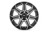 Rough Country 89 Series Wheel | One-Piece | Black Machined Gun Metal | 17x9 | 5x5 | -12mm