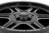 Rough Country 92 Series Wheel | Machined One-Piece | Gloss Black | 18x9 | 6x5.5 | +0mm