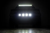 Nudge Bar | w/ Tow Hooks | 20 Inch BLK DRL Single Row LED | Ford Bronco Sport (21-24)