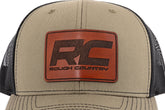 Rough Country Hat | Black Mesh | Rough Country Patch | Brown/Leather - Richardson 112