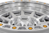 Rough Country 85 Series Wheel | Simulated Beadlock | Full Machine | 17x9 | 5x4.5 | -12mm