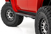 Rough Country 82 Series Wheel | One-Piece | Machined Semi Gloss Black | 17x9 | 5x4.5 | -12mm