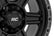 Rough Country 79 Series Wheel | One-Piece | Semi Gloss Black w/Gunmetal Ring | 17x8.5 | 6x5.5 | 0mm