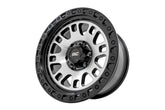 Rough Country 82 Series Wheel | One-Piece | Machined Semi Gloss Black | 18x9 | 6x5.5 | -12mm