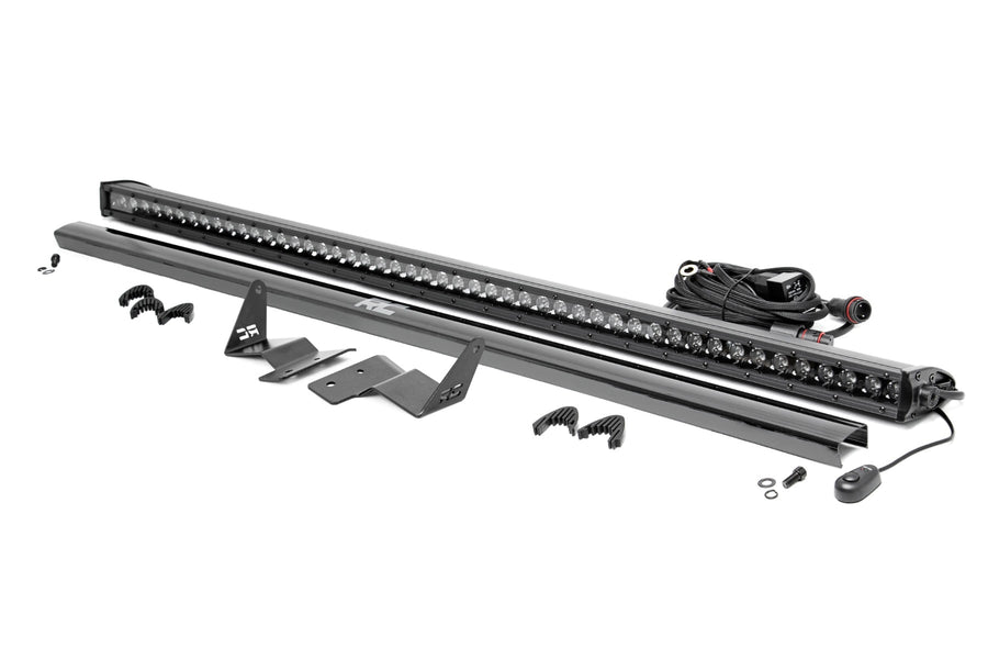 LED Light Kit | Upper Windshield | 50" Black Single Row | Ford Bronco (21-26)