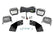 LED Light Kit | Rear Mount | 3" Chrome Pair | Wide Angle | CFMOTO UFORCE 1000