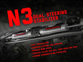 N3 Steering Stabilizer | Dual | 2-8 Inch Lift | Ram 1500 4WD (1994-1999)