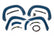 SF1 Fender Flares | G1K Deep Ocean Blue | Chevy Silverado 1500 2WD/4WD (19-26)