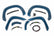 SF1 Fender Flares | GXP Lakeshore Blue | Chevy Silverado 1500 2WD/4WD (19-26)
