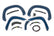 SF1 Fender Flares | GA0 Northsky Blue | Chevy Silverado 1500 2WD/4WD (19-26)