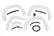 SF1 Fender Flares | GAZ Summit White | Chevy Silverado 1500 2WD/4WD (19-26)