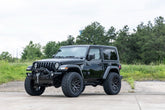 Rough Country 95 Series Wheel | Machined One-Piece | Gloss Black | 20x10 | 5x5 | -19mm