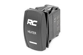 Rocker Switch | Cab Heater | 2x1 with Logo | Blue Back Light | Polaris General XP 4 1000 
