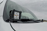 LED Light Kit | Ditch Mount | 2" Black Pair | Amber DRL | Toyota 4Runner (10-24)