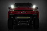 LED Light Kit | Ditch Mount | 2" Black Pair | Spot | Chevy Silverado 1500 (19-26)