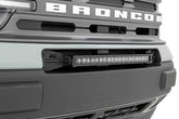 LED Light Kit | Bumper Mount | 20" Black Single Row | White DRL | Ford Bronco Sport (21-26)