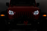 9 Inch DRL Halo LED Headlights | DOT Approved | Jeep Gladiator JT/Wrangler JL (18-26)