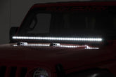 LED Light Kit | Cowl Mount | 50" Black Single Row | Jeep Gladiator JT/Wrangler JL (18-26)