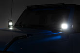 LED Light Kit | Ditch Mount | 2" Black Pair | Flood Pattern | Ford Bronco (21-26)